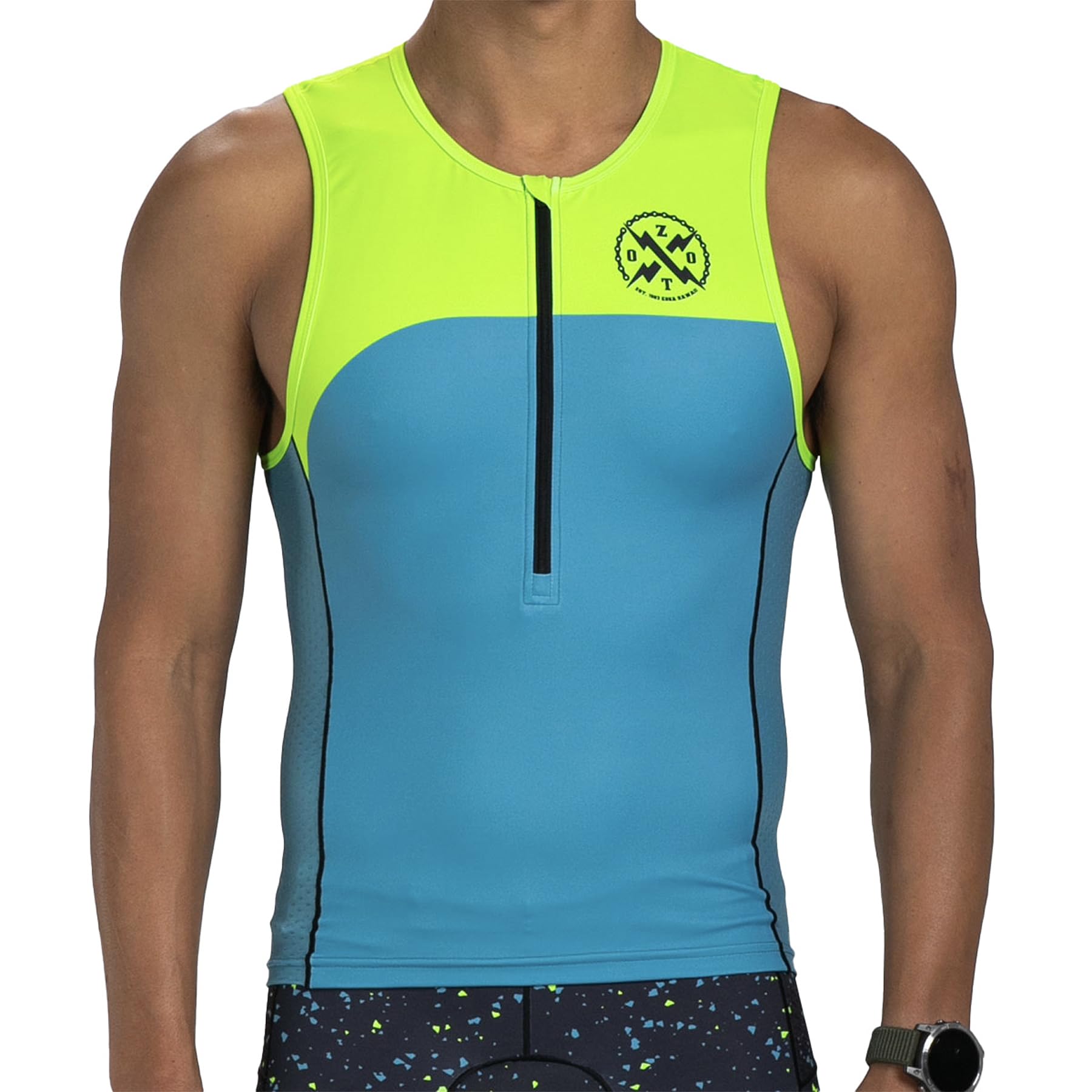 Zoot Men’s LTD Triathlon Tank Top - Breathable Compression Tri Top for Triathlon, Cycling & Running - UPF 50+ Sun Protection with Convenient Pockets - Perfect for Endurance Races, Training & Outdoor Sports