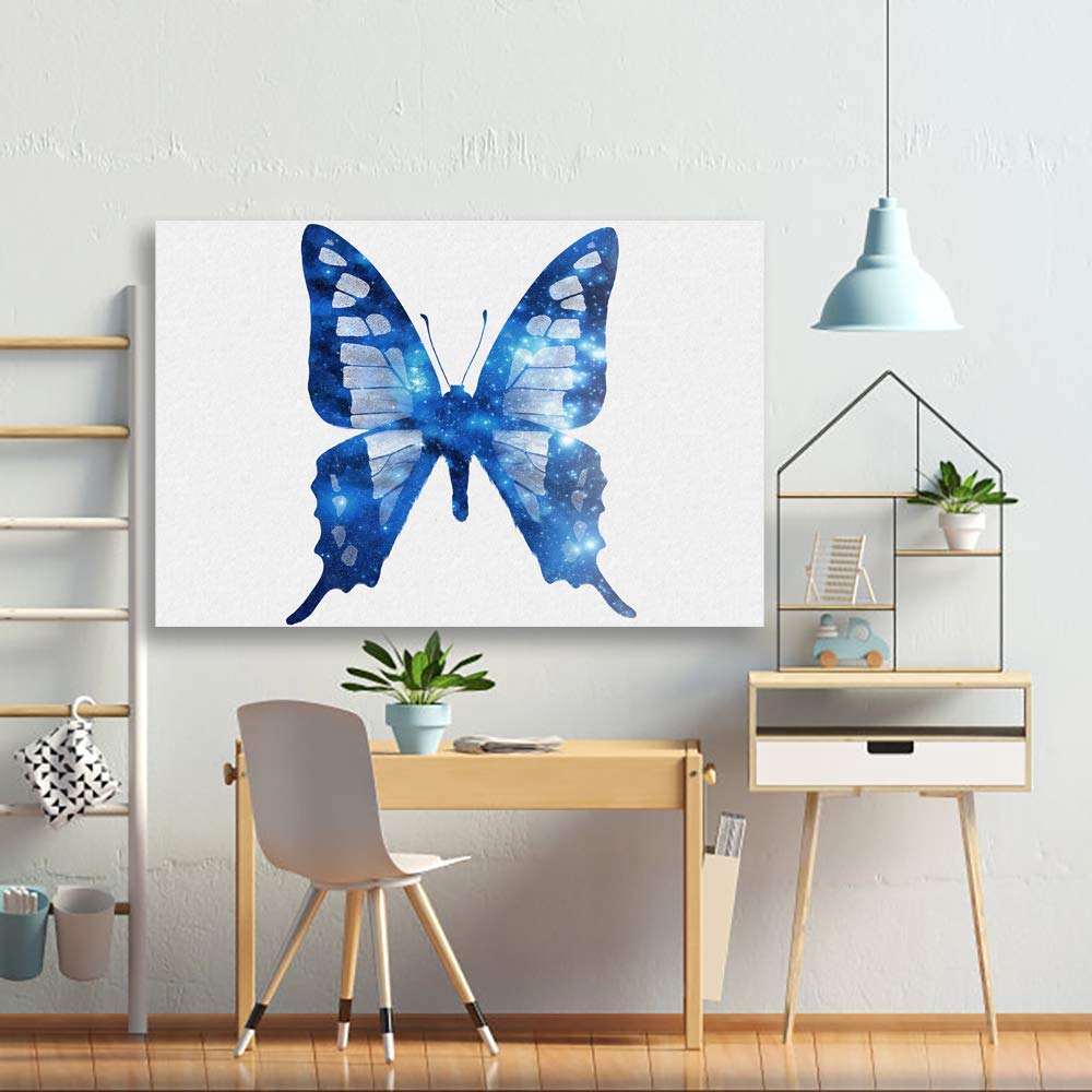 Wall26 Canvas Wall Art - Stunning Butterfly Giclee Painting, 32x48 Inches, Perfect for Bedroom, Living Room, and Home Decoration, Ideal for Modern and Contemporary Interiors