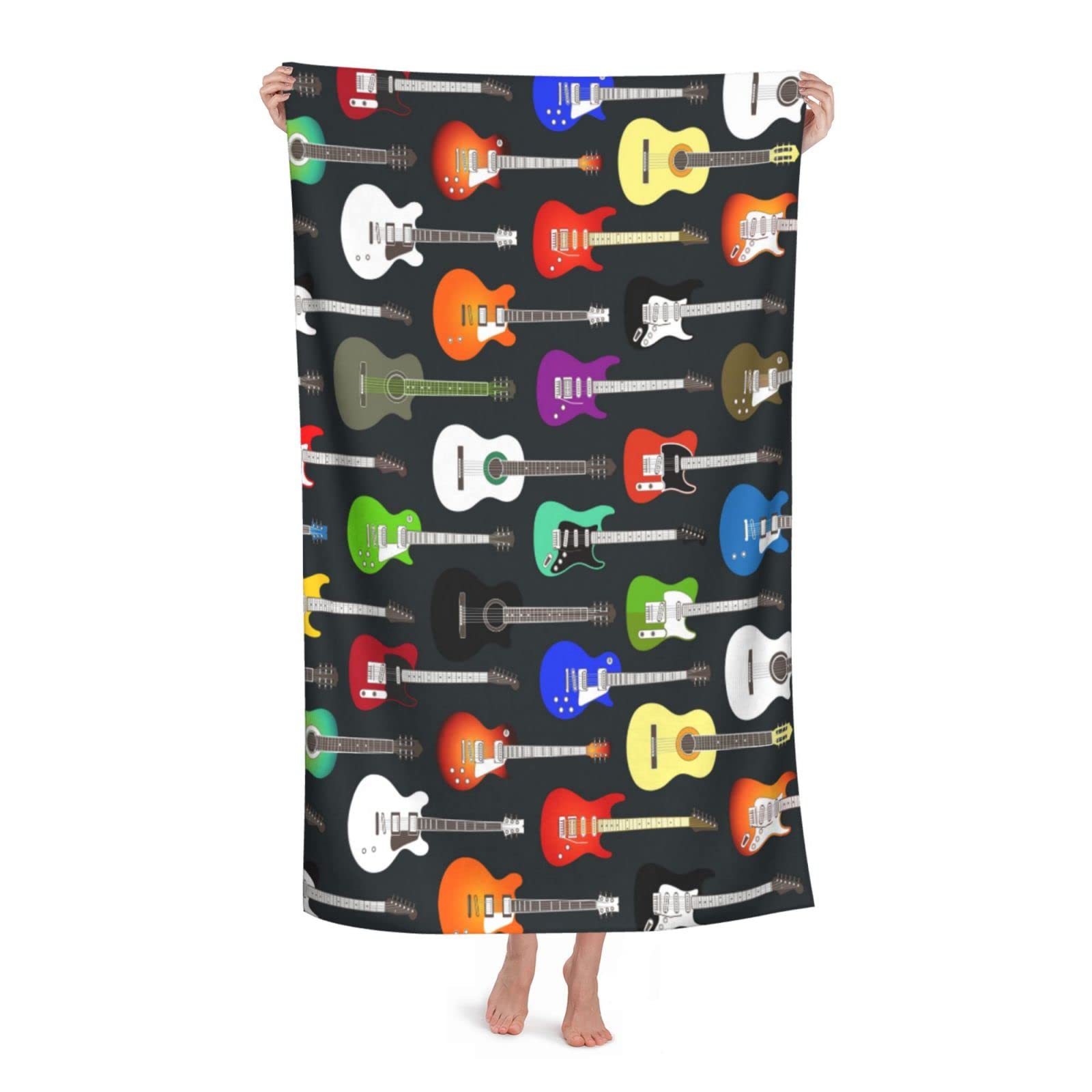 Premium Super Soft & Absorbent 32x52 Inch Beach Towel - Quick Dry, Sand Free, Lightweight for Travel, Camping, Pool & Swimming | Perfect for Beach, Yoga, Gym & Outdoor Activities | White, One Size