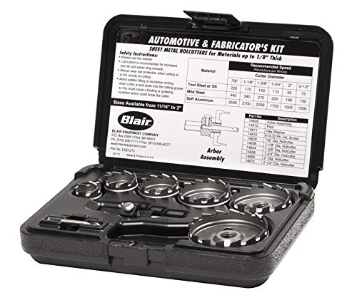 BL14006 Professional Hole Cutter Kit for Electricians | Blair Equipment | Perfect for Electrical Wiring, HVAC & Plumbing Installations