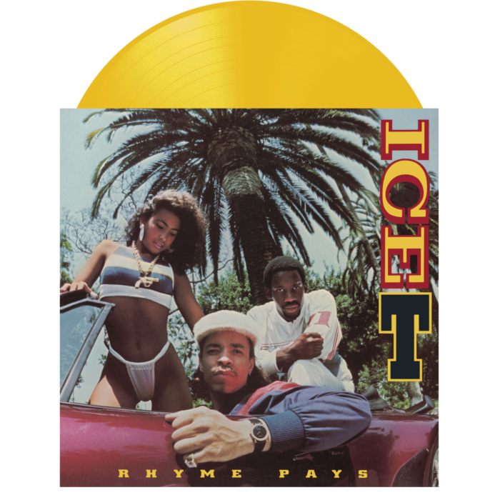 Ice T Rhyme Pays Limited Edition Yellow Vinyl LP - Classic Hip Hop Record for Collectors & Music Enthusiasts