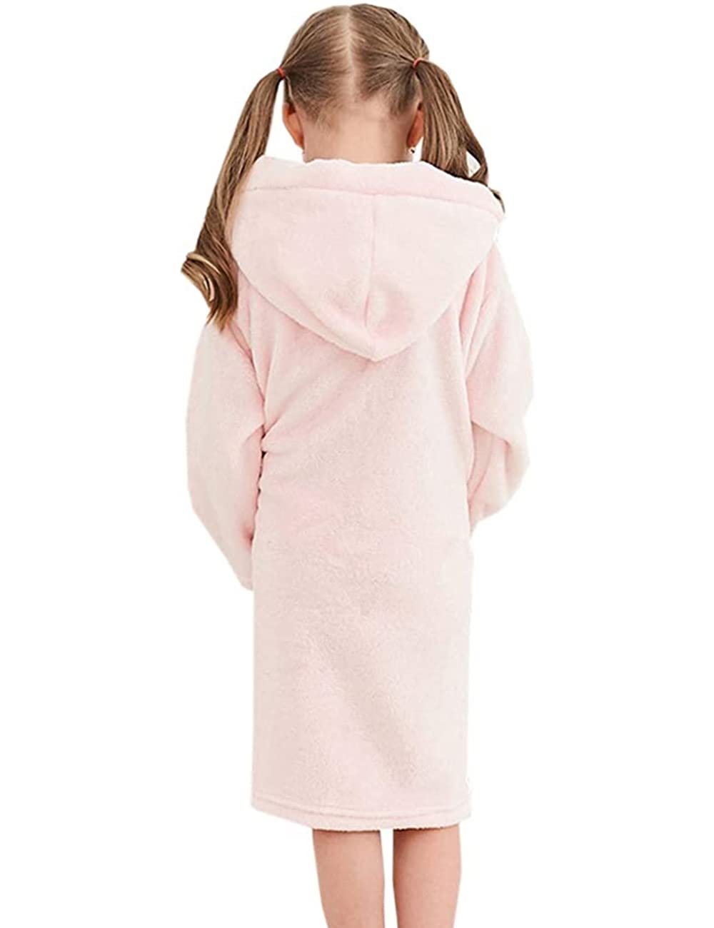 Girls Fleece Hooded Robes - Soft Premium Fuzzy Bathrobe for Kids Ages 2-12 | Cozy Winter Wear, Birthday & Christmas Gifts, Spa & Lounge Wear for Toddlers & Girls