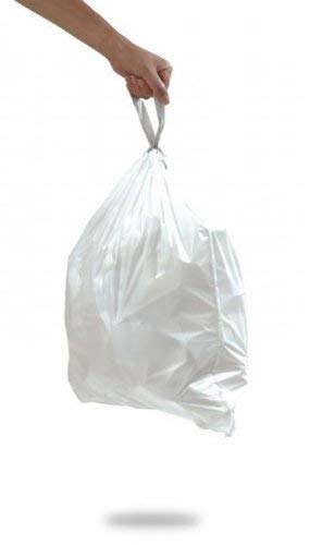 simplehuman Trash Can Liner A, 4.5 Liters/1.2 Gallons, 30-Count | Small Garbage Bags for Bathroom, Office & Kitchen Waste | Odor Control & Leak-Proof Design