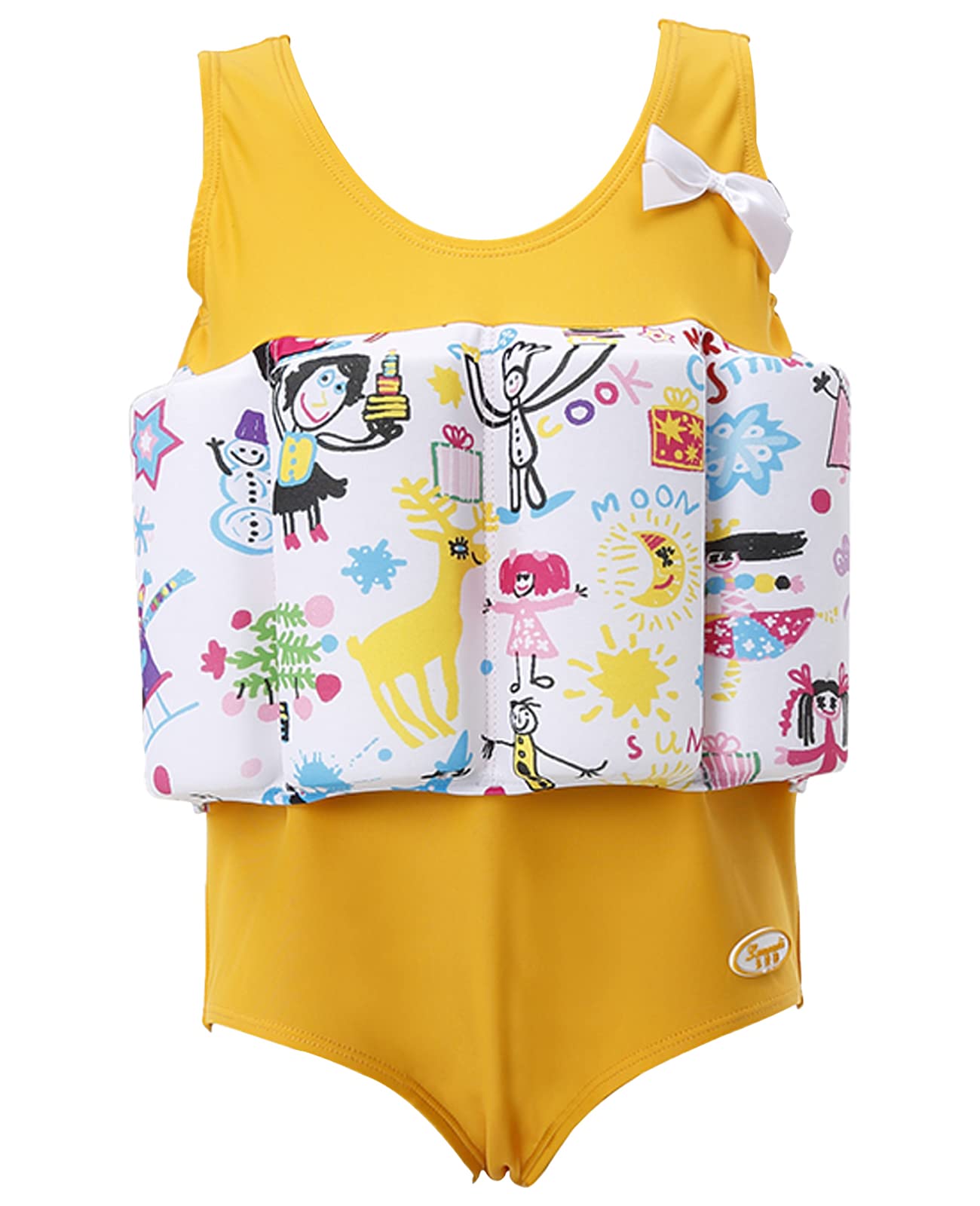 Best Kids Swim Vest with Adjustable Buoyancy - One Piece Flotation Swimwear for Boys & Girls Ages 1-10 - Perfect for Pool, Beach & Swimming Lessons