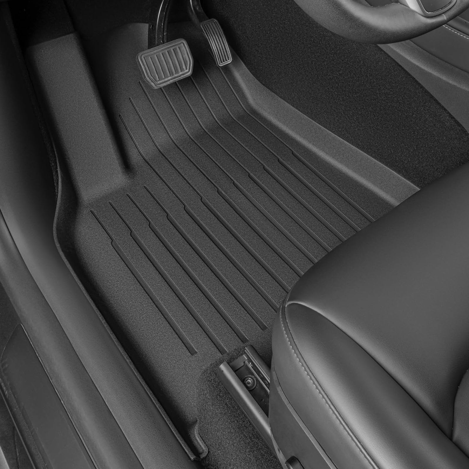 Premium All-Weather Floor Mats & Cargo Liners for Tesla Model Y 5-Seat 2021-2025 | Custom Fit TPE Trunk Mats | Anti-Slip Interior Accessories | Perfect for Road Trips, Daily Commutes & Outdoor Adventures (Does NOT fit 7-Seat & Juniper)