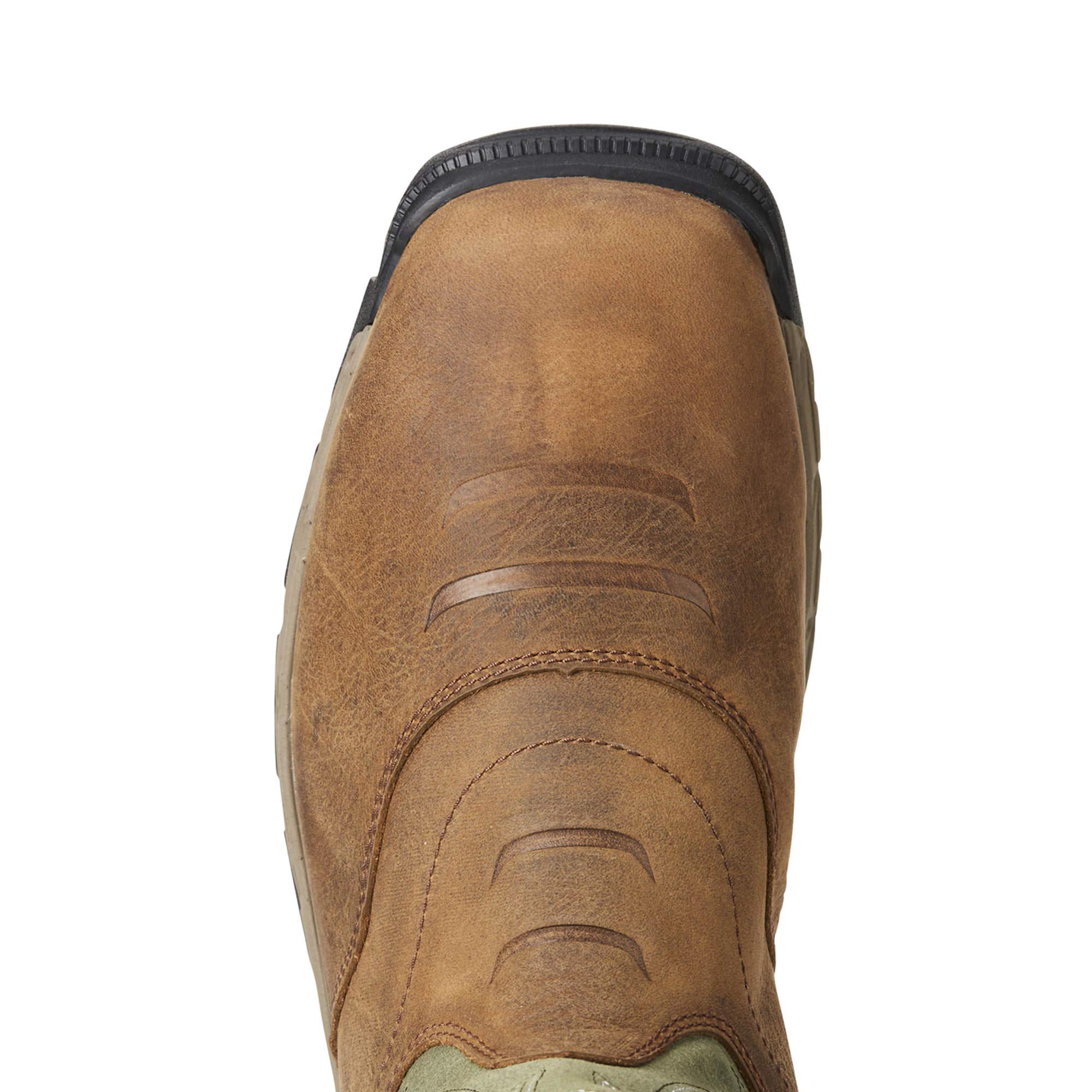 ARIAT Men's Rebar Flex Western Waterproof Work Boots - Durable Steel Toe, Slip Resistant for Construction & Ranch Work - Ideal for Outdoor Labor, Farming & Tough Jobs