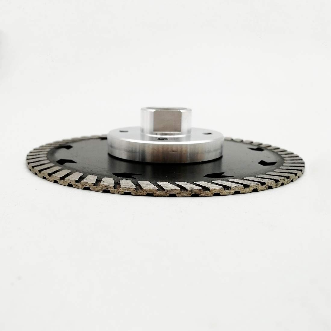 Diamond Cutting Blades 4-1/2 Inch (115mm) - 2-Pack Turbo Disc for Granite, Marble, Concrete & Bricks - Two-in-One Design for Cutting, Grinding & Sharpening | Perfect for Tile Installation, Masonry Work & DIY Home Renovation Projects
