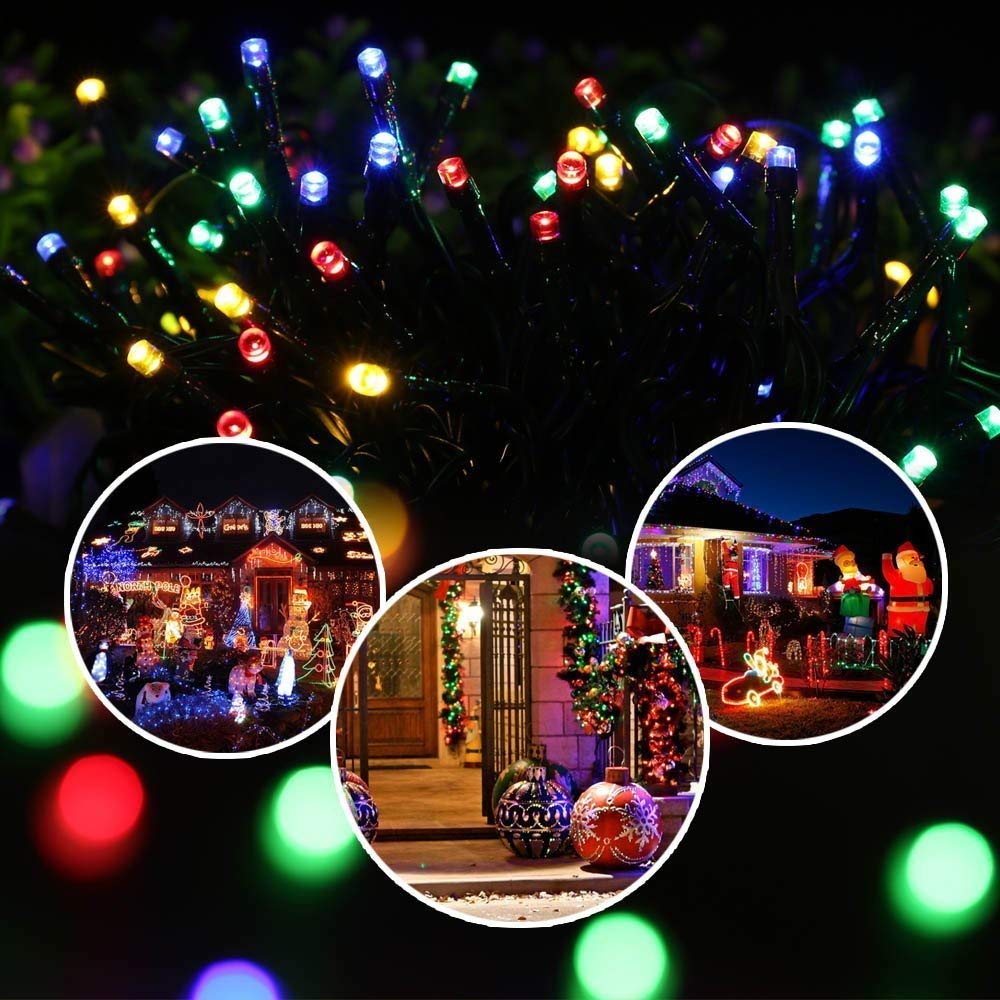 Solar Fairy Lights 7M 50 LED - Waterproof Outdoor Christmas String Lights for Garden, Wedding, Party Decor
