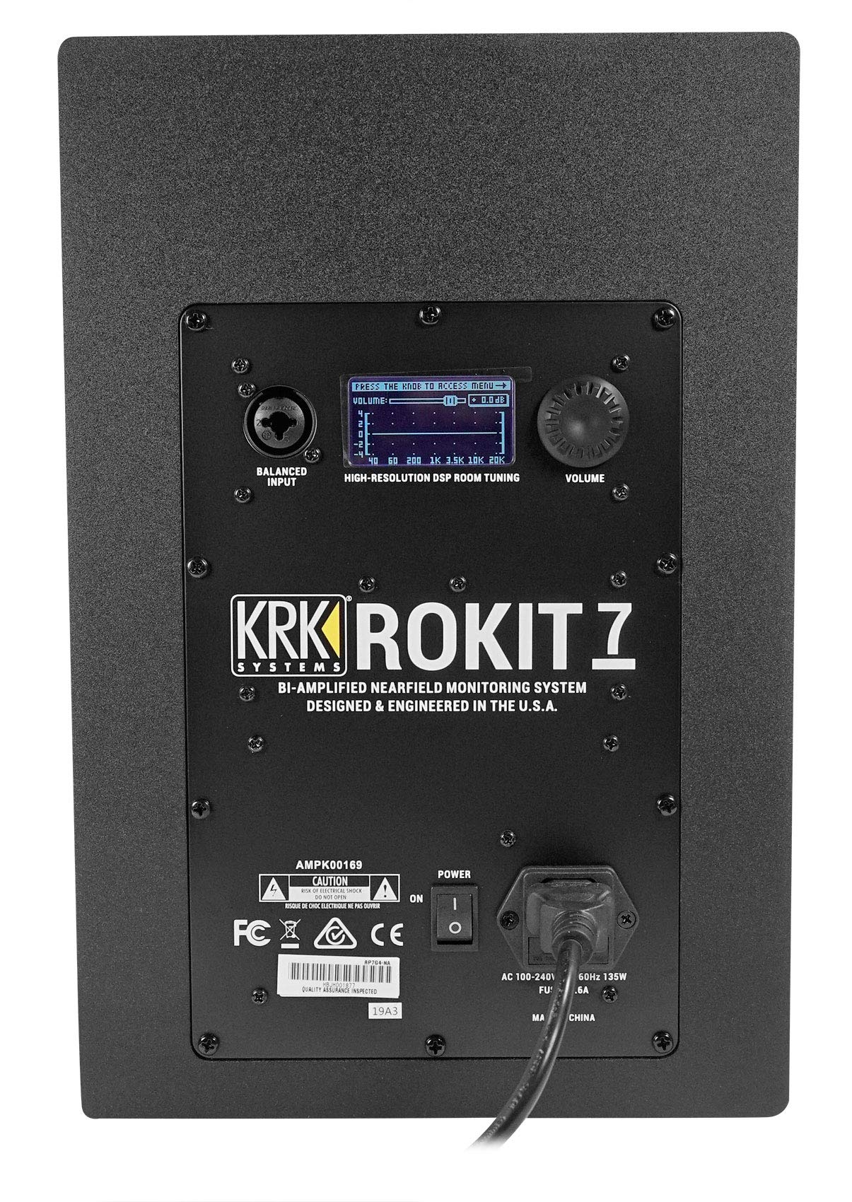 KRK RP7-G4 Rokit 7 Generation 4 Powered Studio Monitor (Black) - Professional Studio Monitors for Music Production, Recording & Mixing