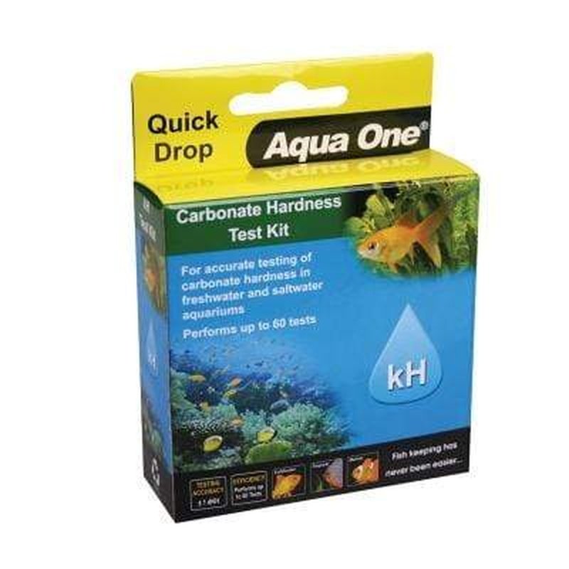 Aqua One Carbonate Hardness (KH) Quick Drop Test Kit for Aquariums - Accurate Water Testing for Fish Tanks, Ponds & Aquatic Pets
