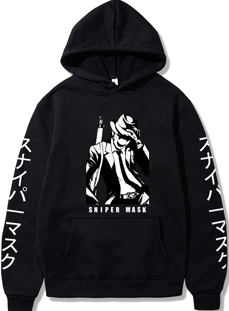 Men's Sniper Mask Hoodie - High Rise Invasion Cosplay Costume & Women's Hooded Jacket Sweatshirt | Tactical Pullover for Airsoft, Halloween, and Winter Outdoor Activities