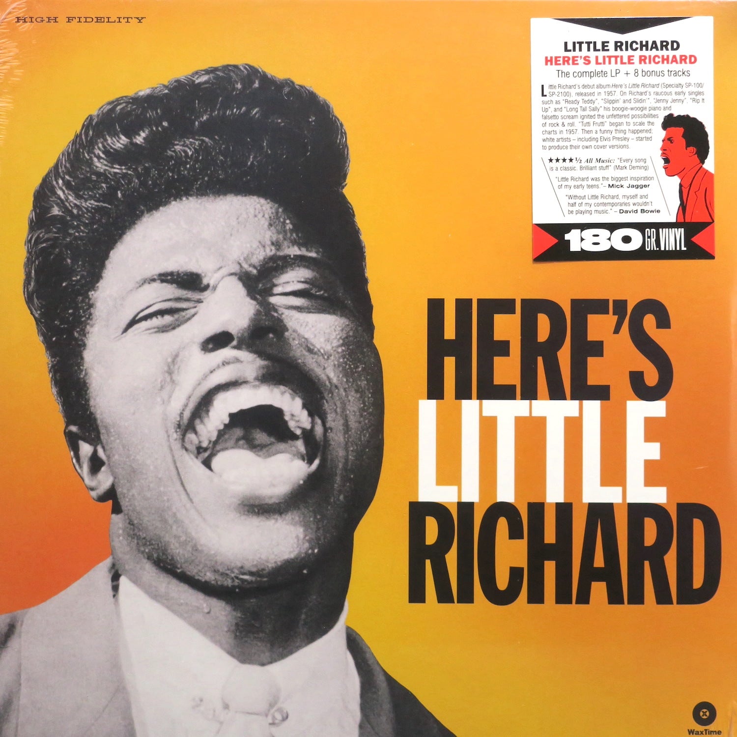 Little Richard 'Here's Little Richard' 180g Vinyl LP Record - Classic 1957 Rock and Roll Music - Perfect for Vintage Music Collectors & Retro Home Decor