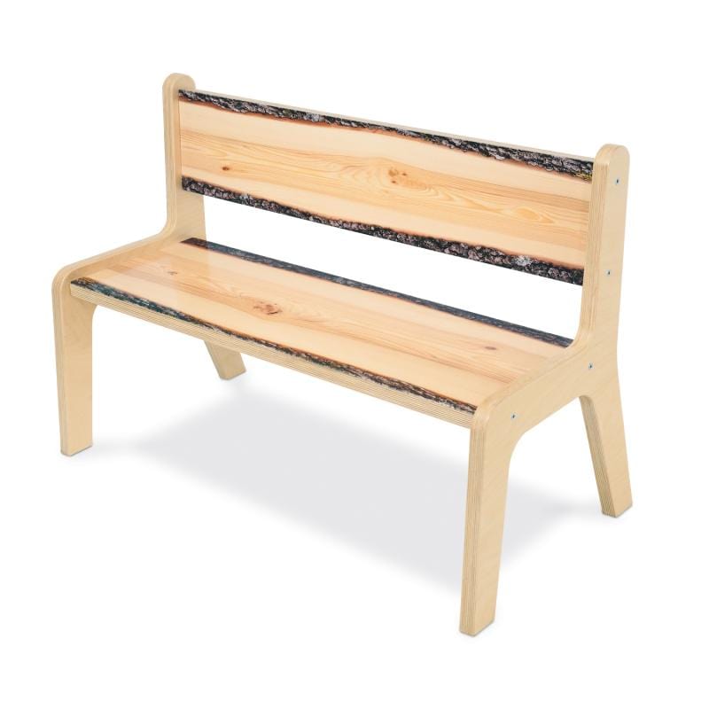 Nature View Live Edge Wood Bench 12H - Handcrafted Rustic Bench for Living Room, Bedroom, or Outdoor Patio Decor