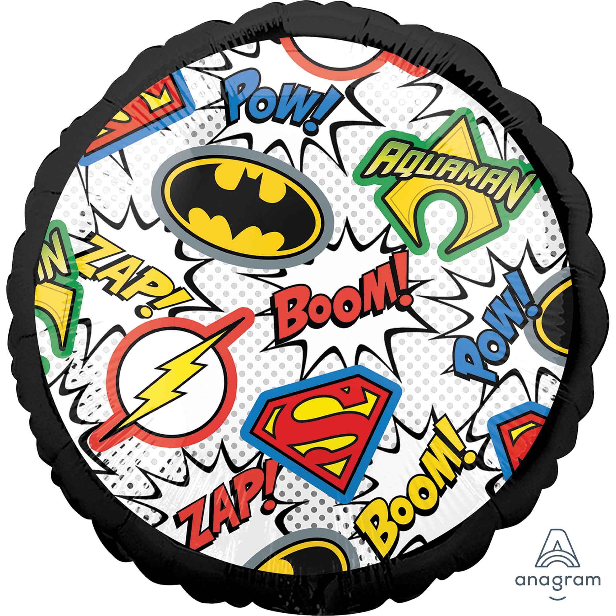 45cm Standard HX Justice League Balloon - Perfect for Birthday Parties, Superhero Themed Events & Comic Con Decorations