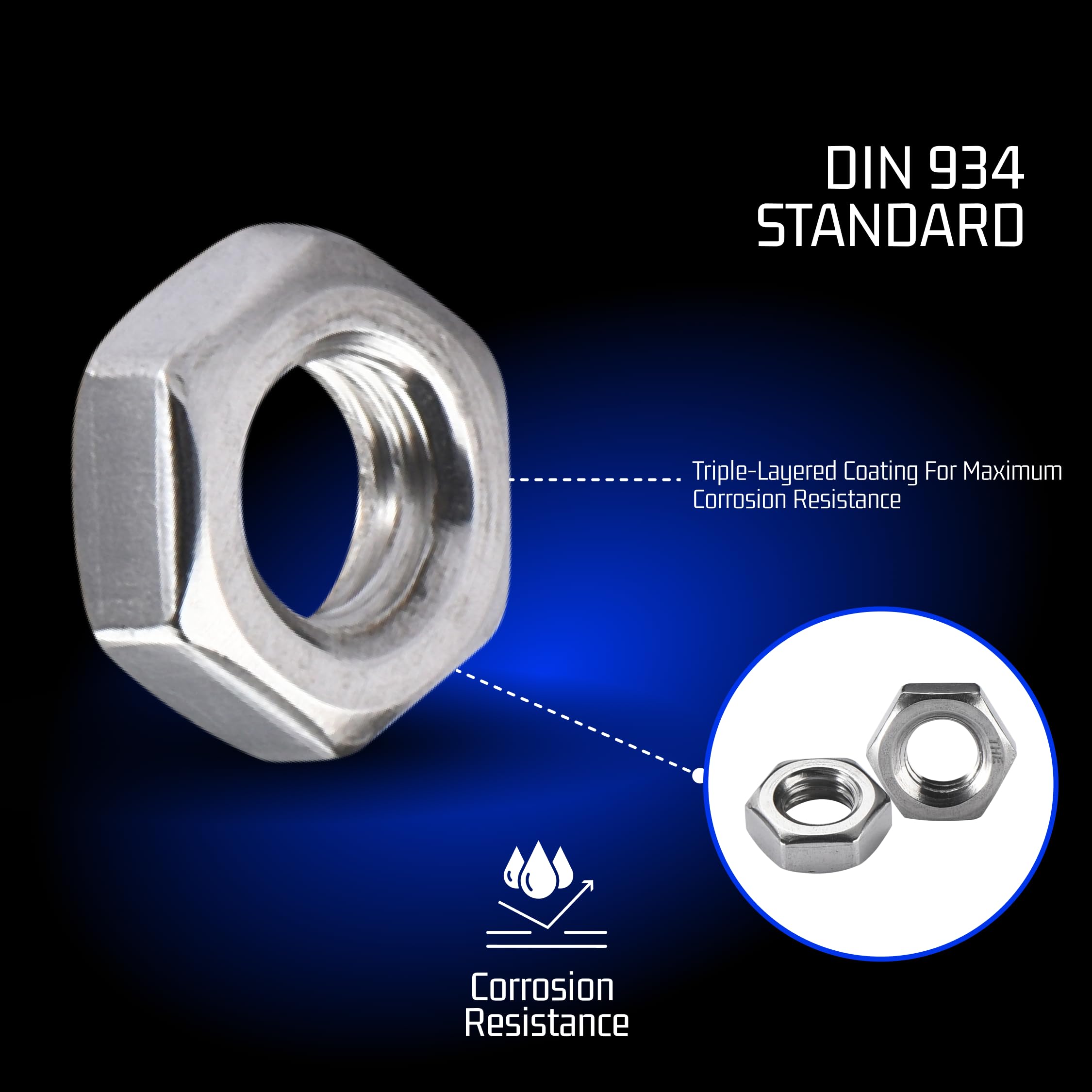 304 Stainless Steel 3/8