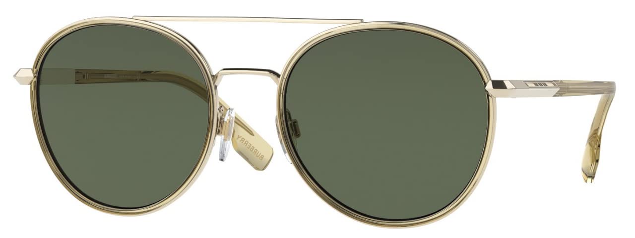 BURBERRY BE 3131 110971 Light Gold Sunglasses for Women - Luxury Fashion Shades for Outdoor Activities, Beach & Driving