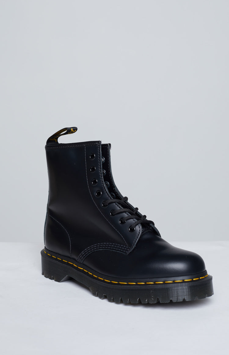 Dr. Martens 1460 BEX 8 Eye Boots for Men & Women - Classic Black Leather Ankle Boots for Punk, Grunge & Everyday Wear