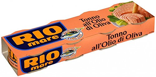 Rio Mare Premium Yellowfin Tuna in Olive Oil - Pack of 12 Cans (80g/2.82oz Each, 960g/33.86oz Total) | Italian Imported Tuna Fish for Salads, Sandwiches & Healthy Meals