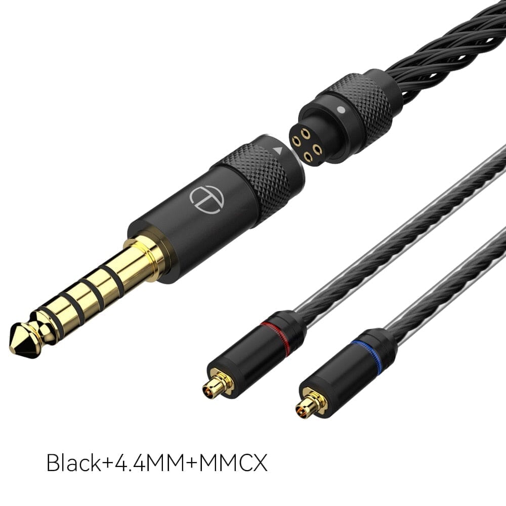 TRN T2 Pro 16 Core HiFi In-Ear Earphones with Silver Plated Cable (0.75mm/0.78mm MMCX/2Pin Connector) - 2.5mm/3.5mm/4.4mm Audio Jack Options for Audiophiles, Music Lovers & Gaming Enthusiasts