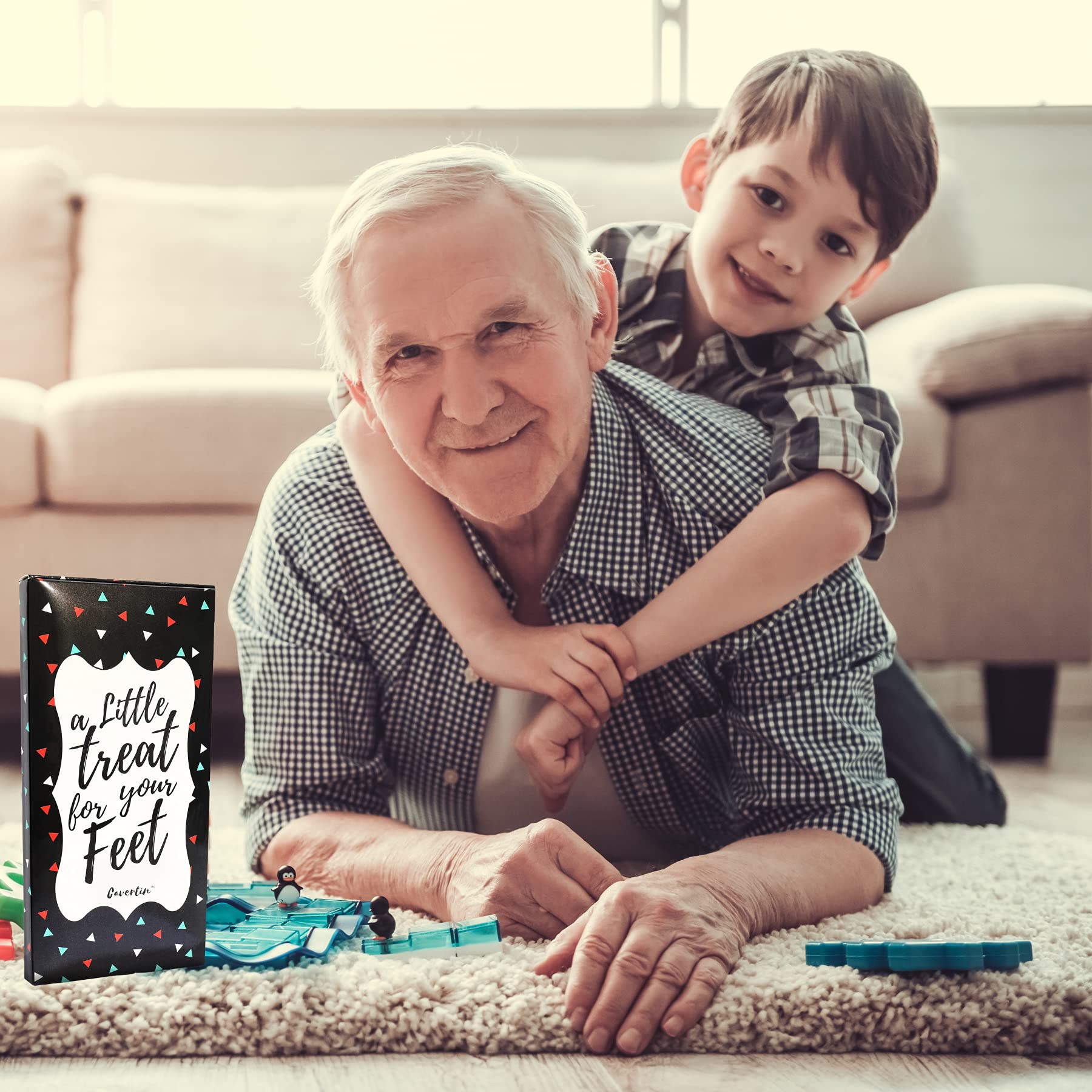 Funny Father's Day Socks for Men - Novelty Grandpa & Dad Socks with Gift Box - Perfect Christmas Gift for Dad, Husband & Grandfather - Great for Gifting, Holidays & Casual Wear
