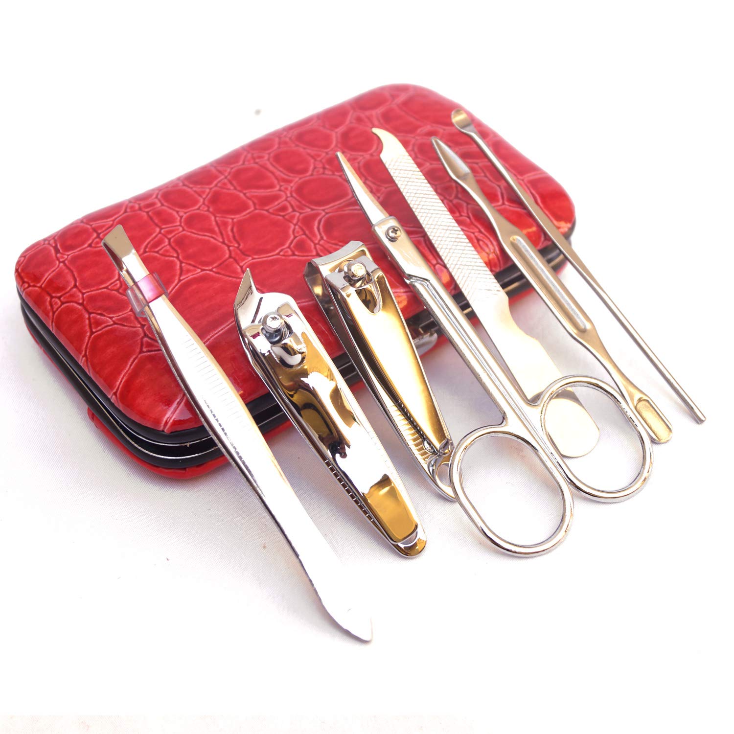 Professional Stainless Steel Nail Clipper Travel Set - Manicure & Pedicure Kit for Women & Men with Nail Scissors & Travel Case | Perfect for Home, Travel, and Grooming Essentials