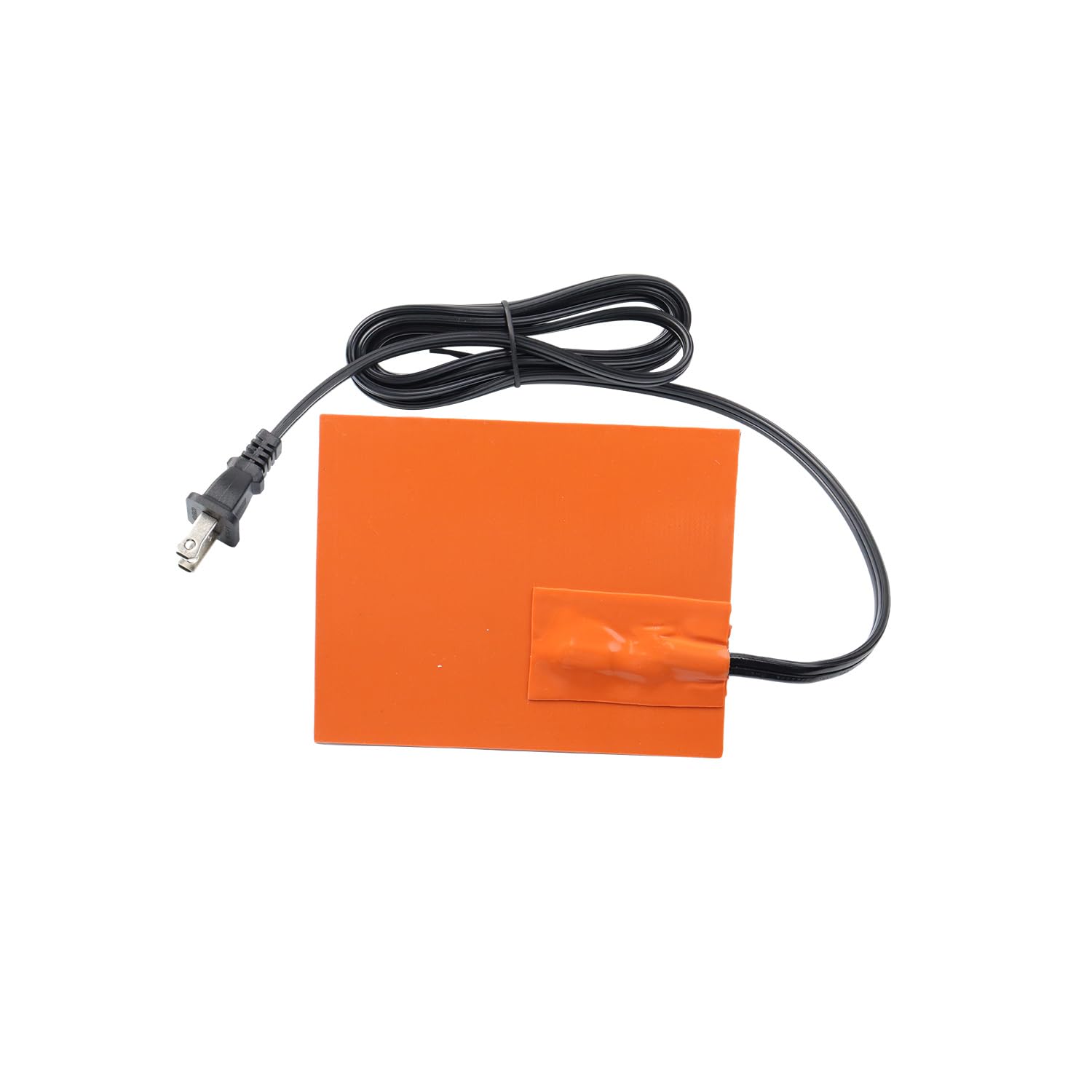 4 x 5in Self-Adhesive Car Engine Silicone Pad Heater - 150W 120V Oil Pan Heater for Truck & Vehicle Metal Surfaces with 194°F Thermal Protector & 68