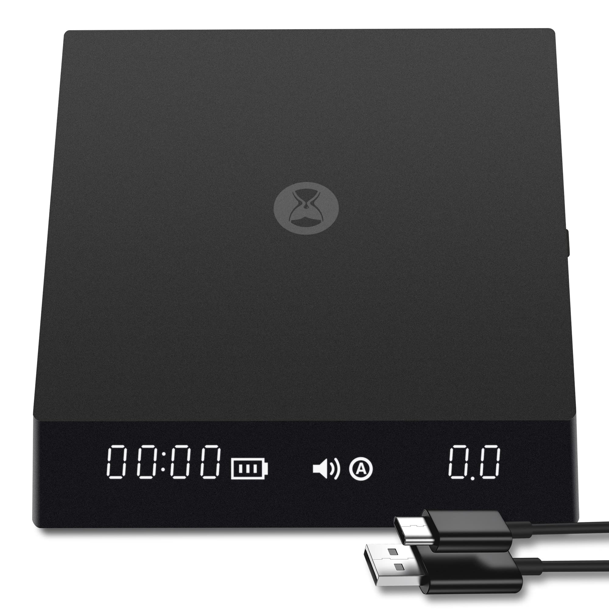 TIMEMORE Black Mirror Nano Digital Coffee Scale with Timer - 2000g/0.1g Precision Espresso Scale with Auto Timing & Flow Rate Measurement for Pour Over, Drip Coffee, French Press & Cold Brew - Perfect for Home Baristas & Coffee Shops