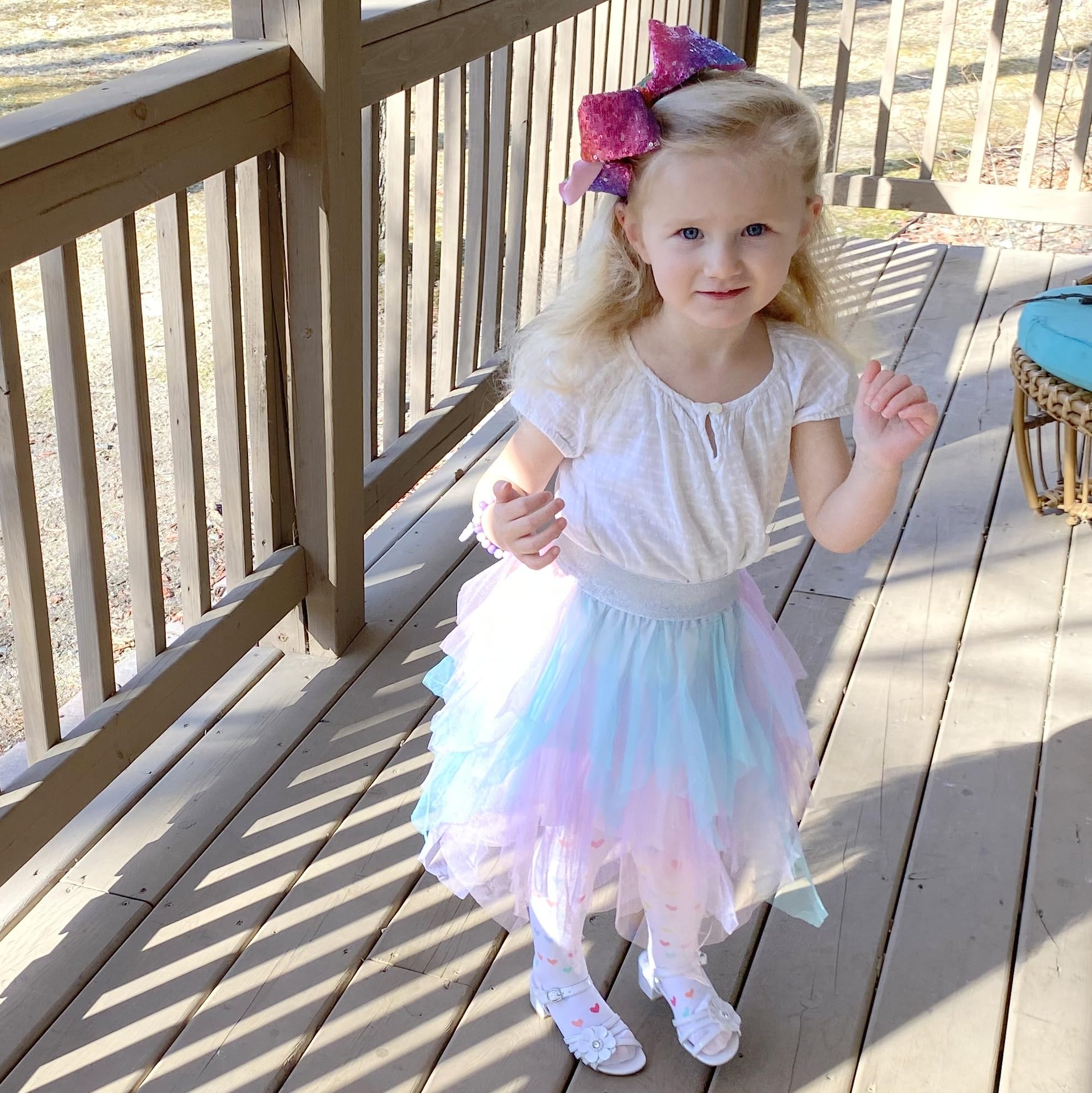 **LX7 Baby Girls' Tutu Skirt - Toddler Layered Tulle Ballet Dress for Princess Party, Dance Recital & Photo Shoot - Multicolor**    (优化后的标题符合SEO规范，包含关键词如