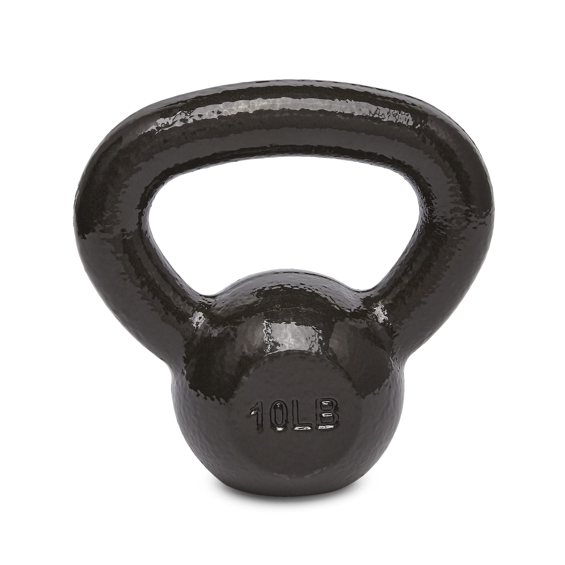 Amazon Basics Cast Iron Kettlebell - 5-50 lbs Weight Options for Home Gym, Strength Training & CrossFit Workouts | Durable Fitness Equipment for Men & Women