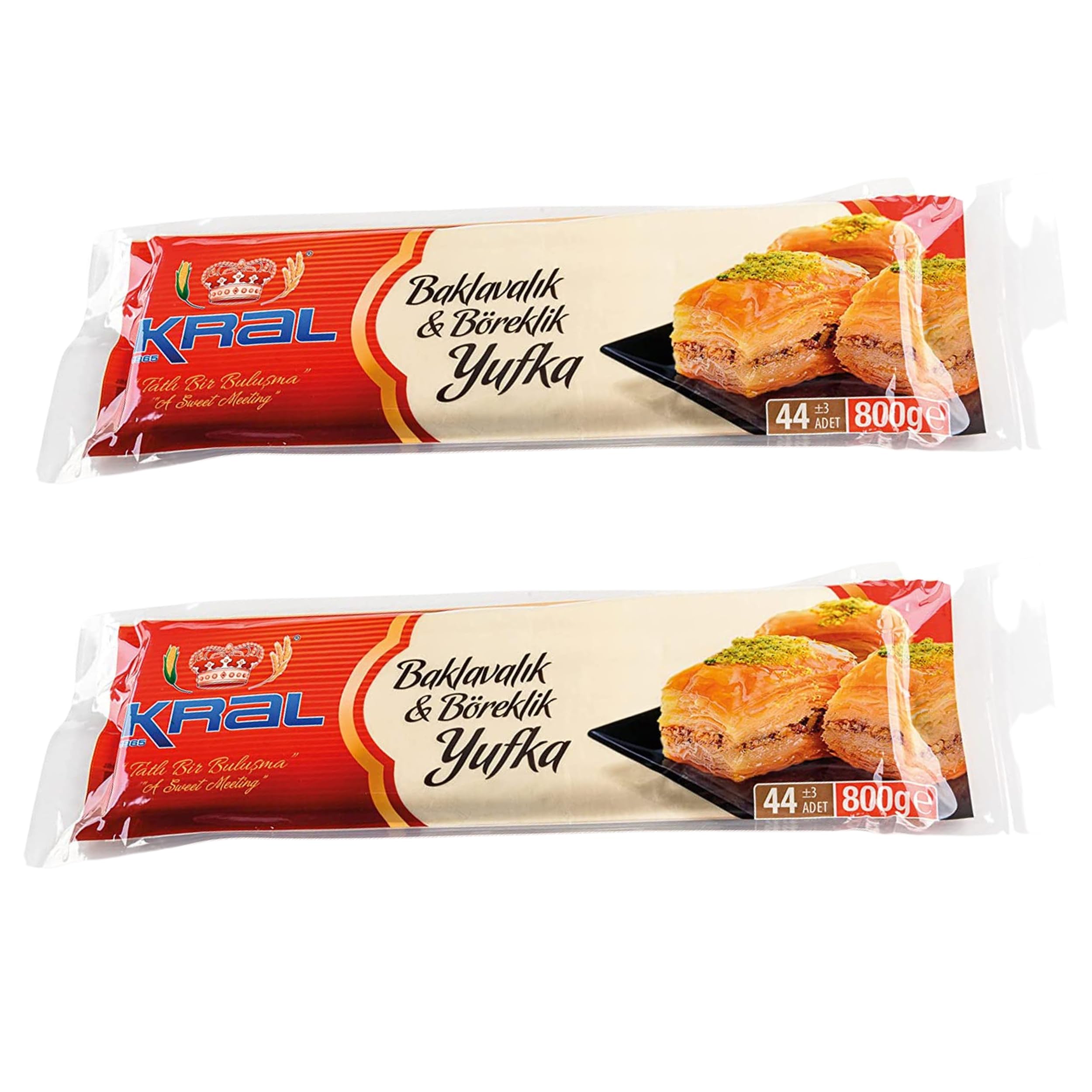 Premium Phyllo Dough Sheets for Baklava & Börek - Ultra Thin Turkish Yufka Pastry (2-Pack) | Ready-to-Bake, Flaky Filo Dough for Mediterranean Desserts & Savory Pastries | Perfect for Home Baking, Parties & Holiday Treats