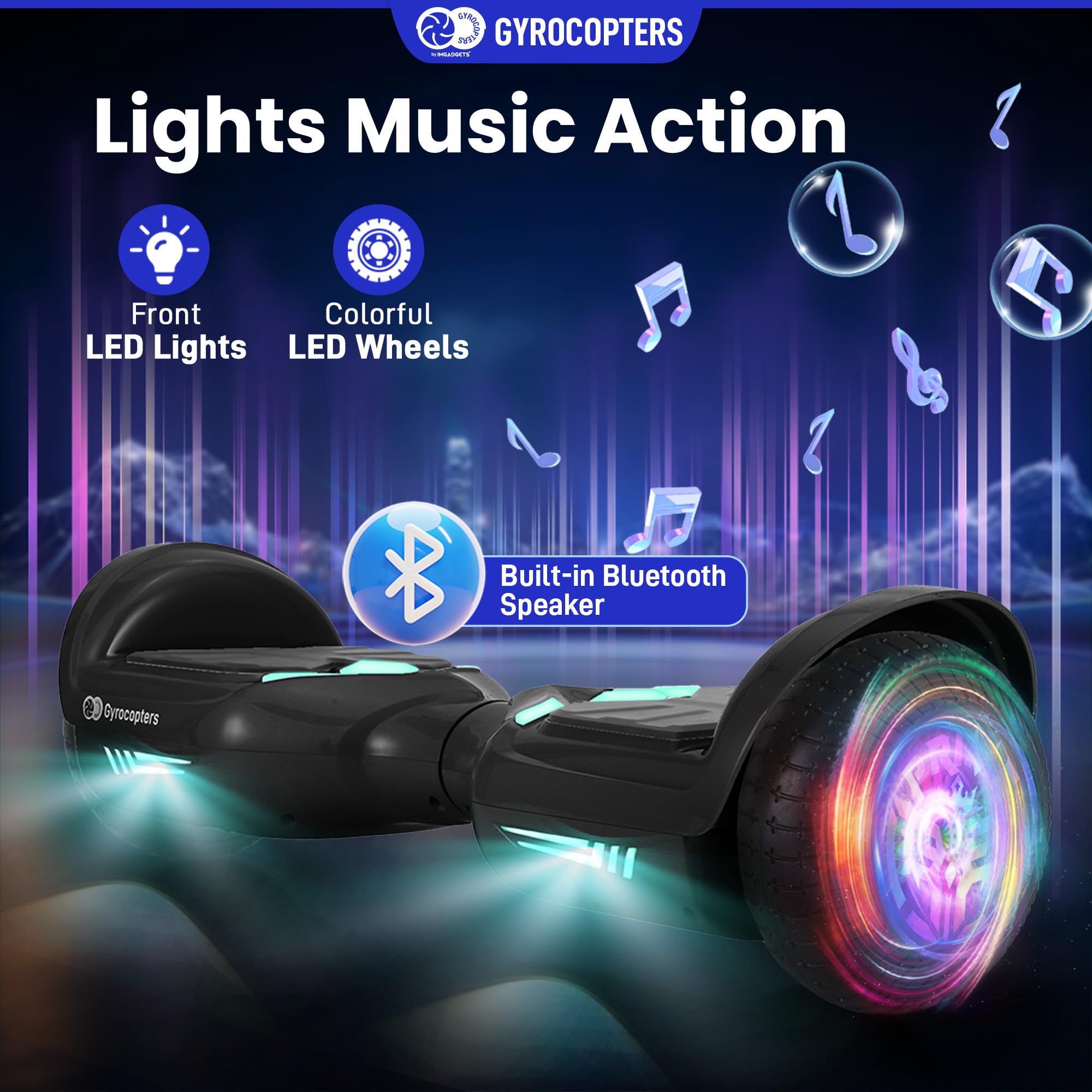 Gyrocopters PRIME 2025 All-Terrain Hoverboard with 6.5