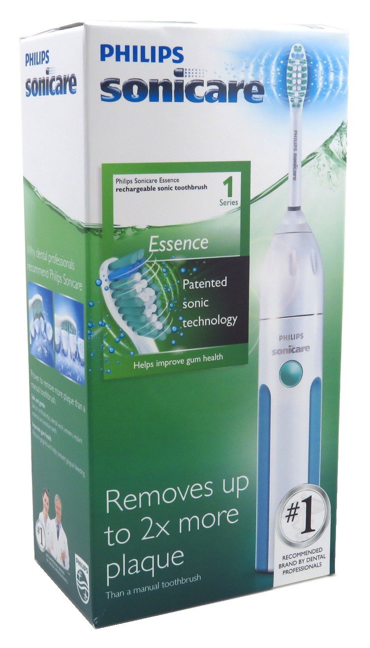 Philips Sonicare Essence Rechargeable Electric Toothbrush with Smart Timer - HX5610/01-1 Handle | Professional Dental Care for Whitening Teeth & Gum Health | Perfect for Travel & Home Use