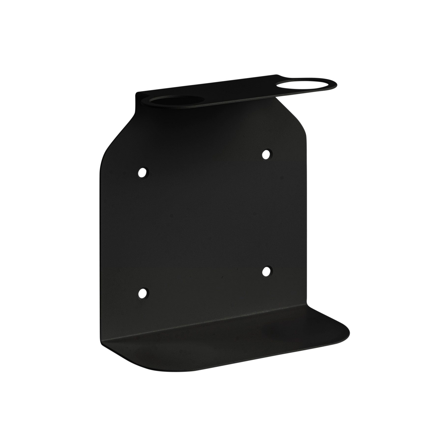 Dual Soap Dispenser Holder - Wall Mounted Bathroom Organizer with Strong Adhesive, Black | Perfect for Kitchen, Bathroom Sink Countertop & Vanity Organization