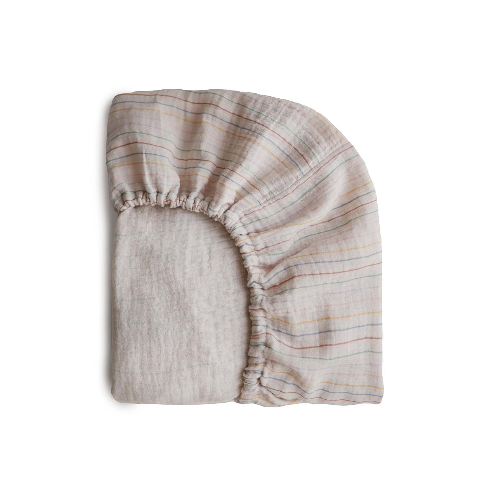 Mushie Extra Soft Muslin Mini Crib Sheet - Breathable Organic Cotton Baby Bedding for Nursery, Toddler & Travel - Perfect for Daycare, Playtime & Nap Time