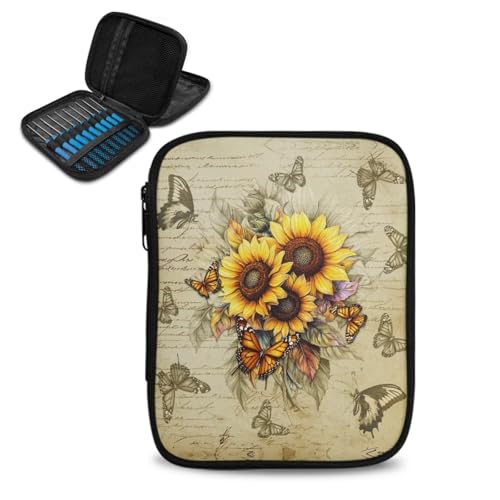 Vintage Sunflower Butterfly
