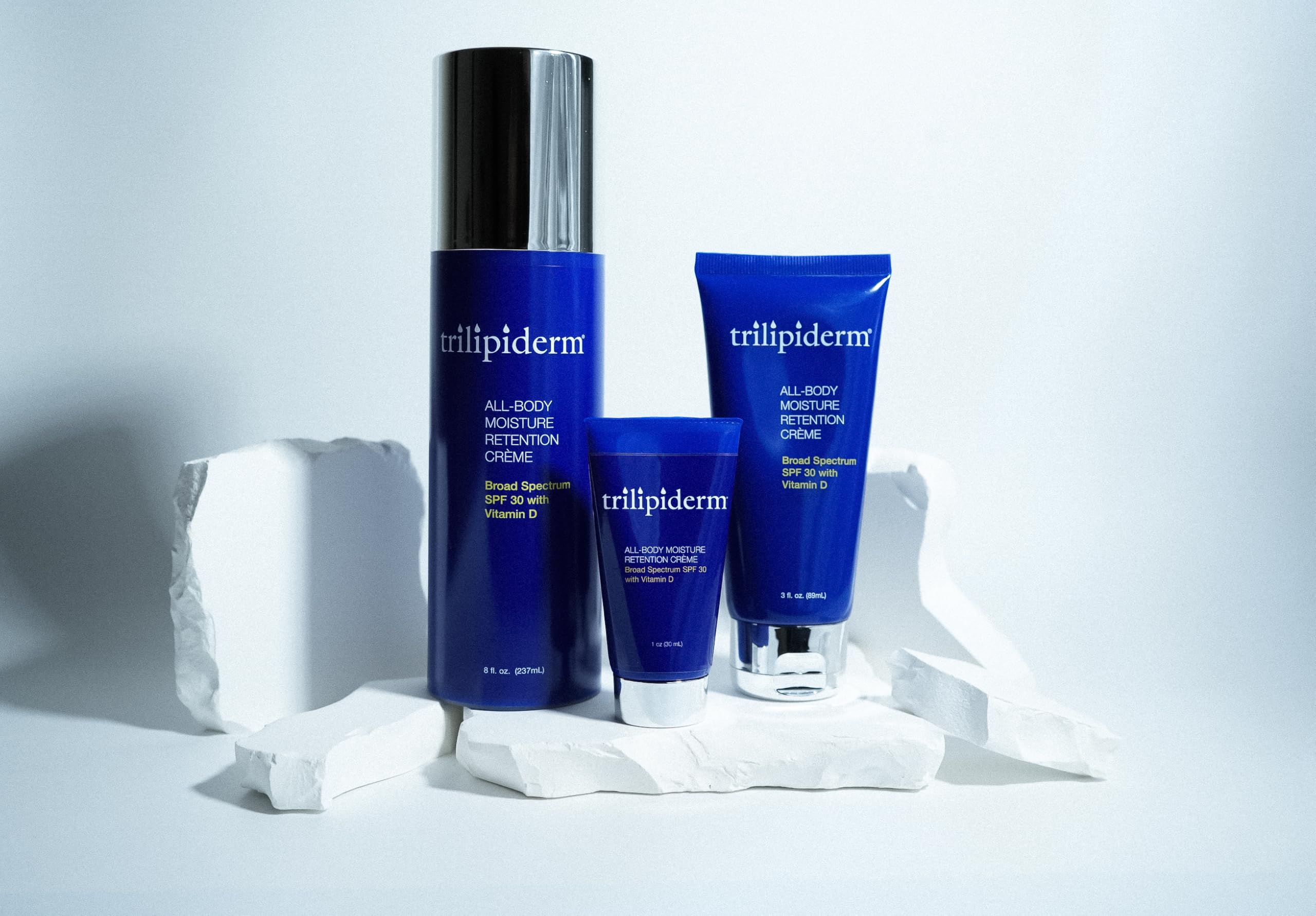 Trilipiderm 3oz TSA Travel Size 6-Pack All-Body Moisturizer with SPF 30 - Hydrating Lotion for Body, Face, Hands & Feet - Perfect for Travel, Gym & Daily Skincare Routine