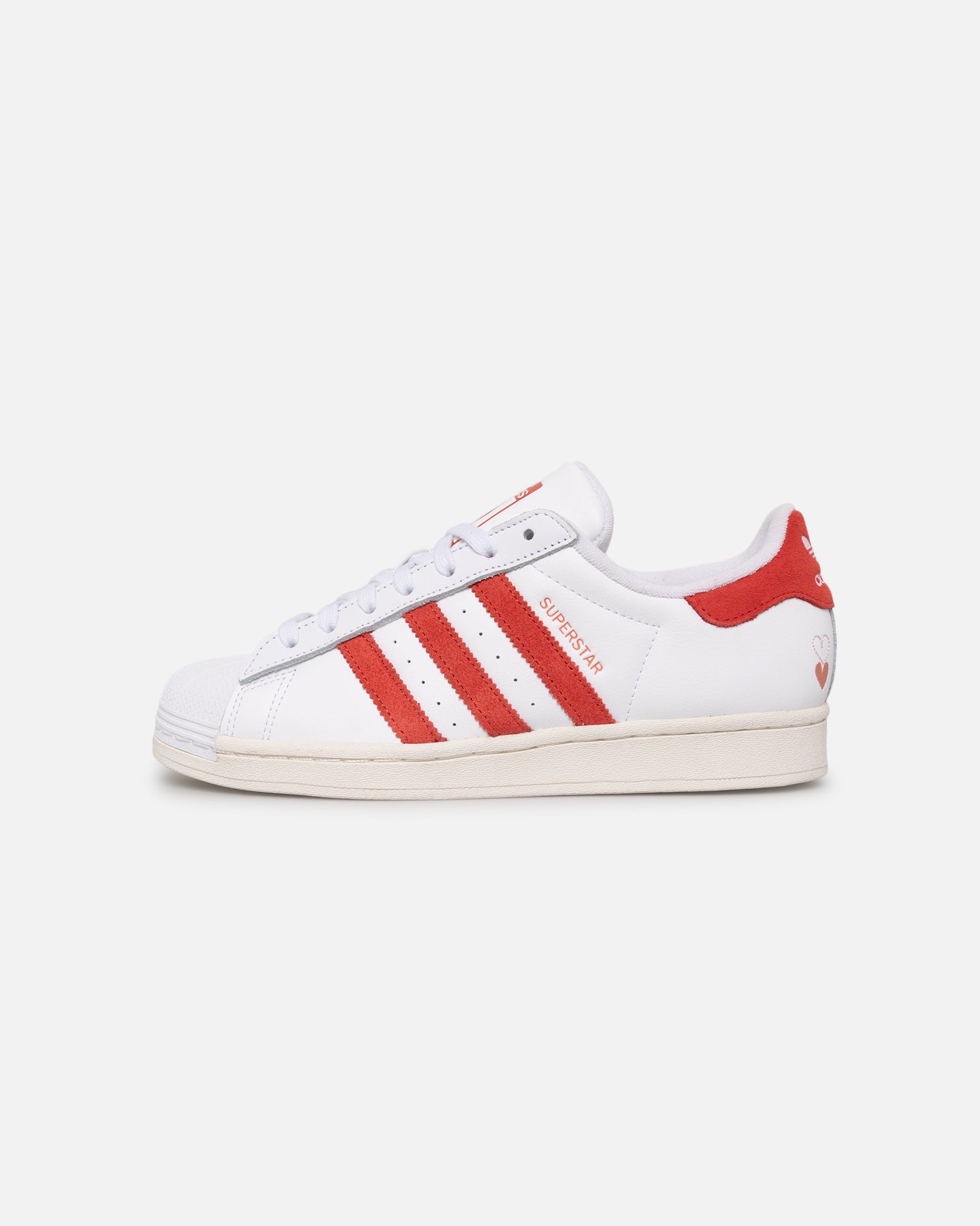 Adidas Women's Superstar Sneakers White/Red - Classic Casual Shoes for Women | Perfect for Everyday Wear, Gym & Street Style