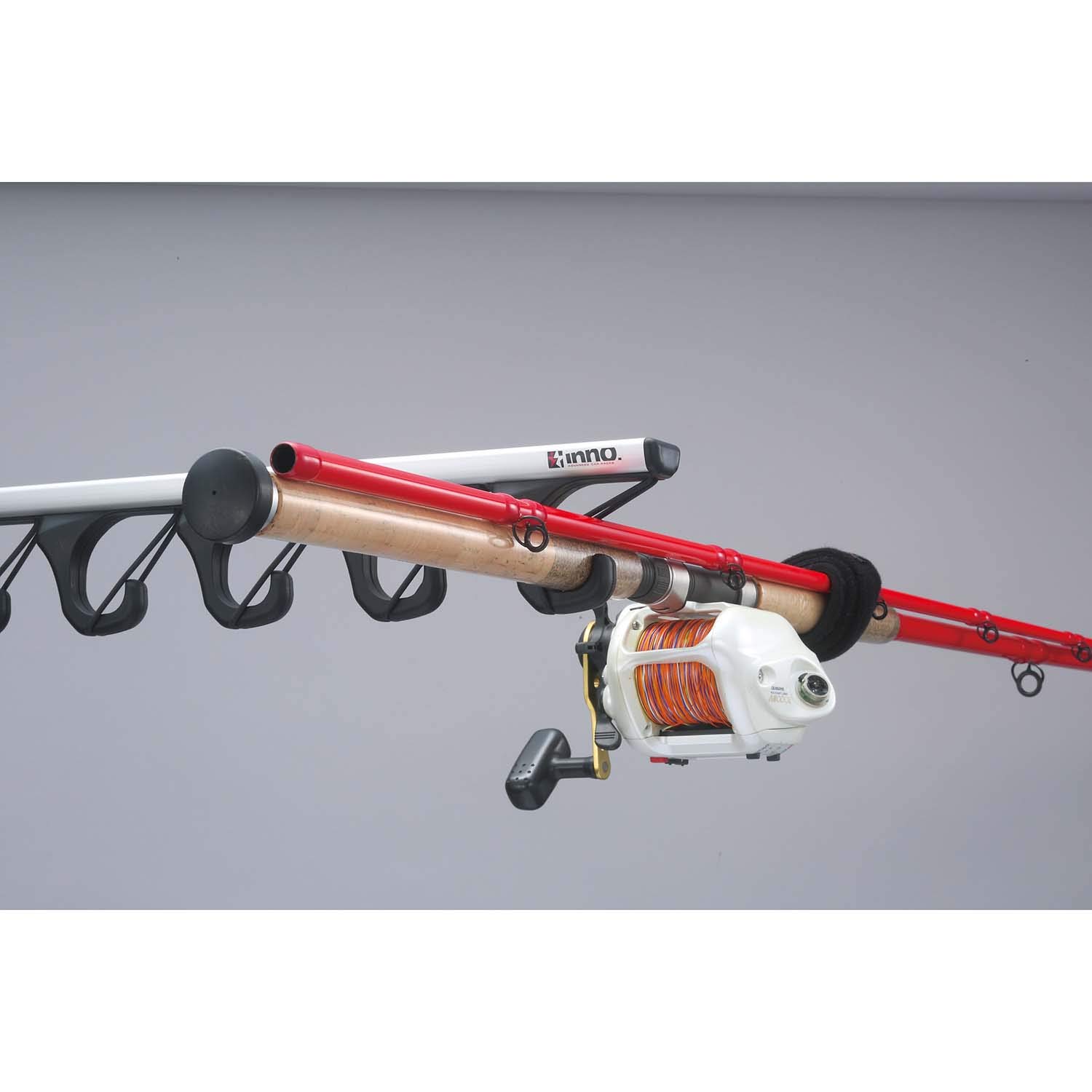 INNO Rod Holder J Hook 7 - Adjustable Fishing Rod Holder for Kayak, Boat, and Dock - Secure and Durable Fishing Gear Accessory for Saltwater and Freshwater Anglers