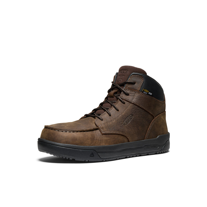 Men's Gibson ESD Safety Boots with Carbon Toe - Cascade Brown/Black Work Boots for Electricians & Construction Workers