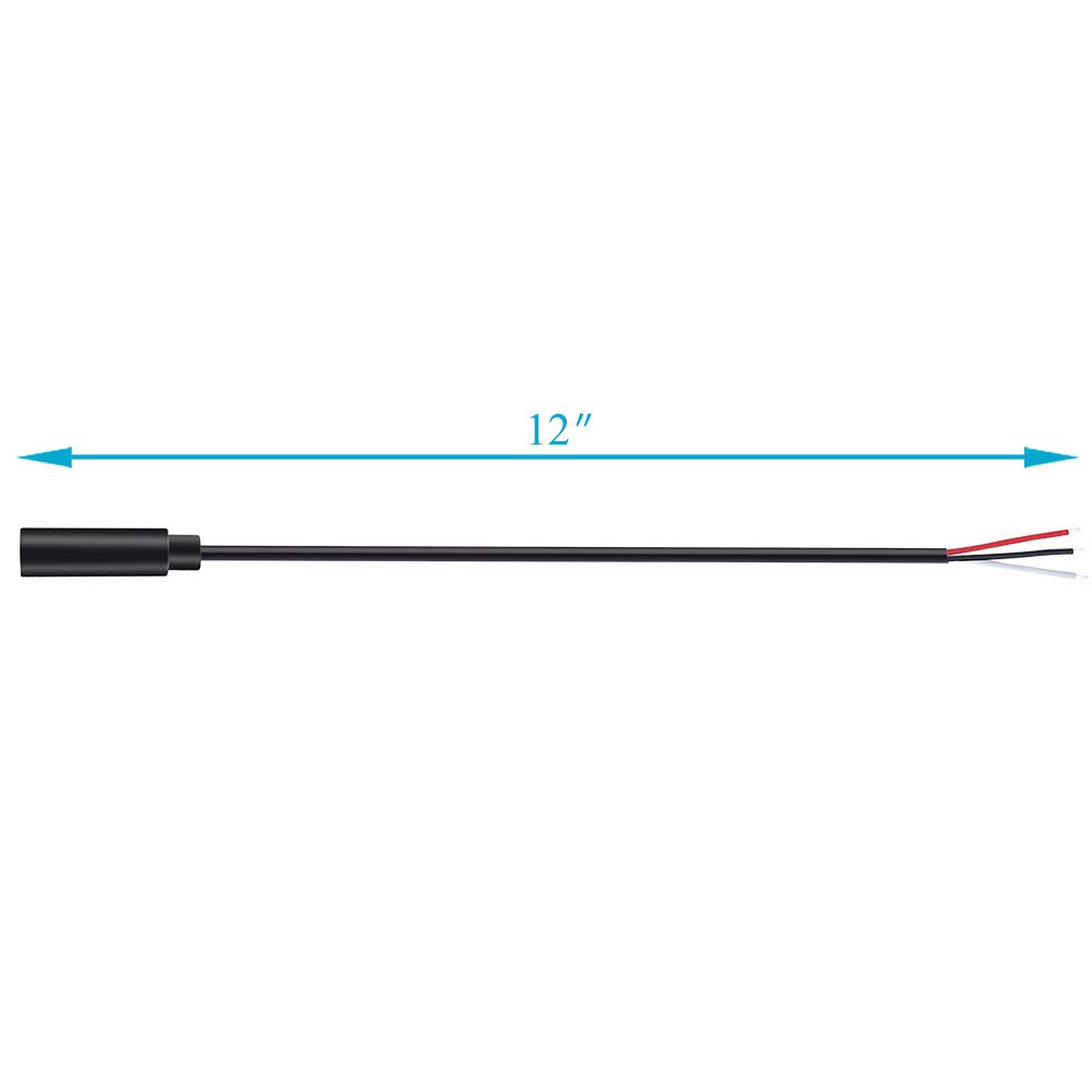 Fancasee 2-Pack 3.5mm Female Jack to Bare Wire Speaker Cable Adapter - TRS Stereo Audio Connector for Speaker, Headphone, Headset & Earphone Repair - Perfect for Home Audio Systems, DIY Projects & Car Stereo Installations
