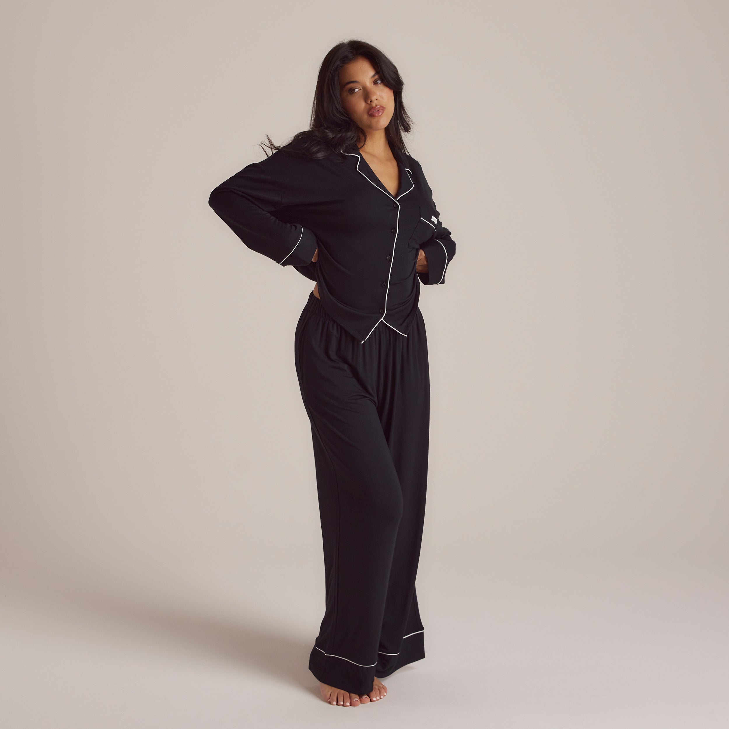 Premium Modal Sleep Pants for Women - Soft & Breathable Black Lounge Pajama Bottoms - Perfect for Relaxing at Home, Lounging & Sleepwear