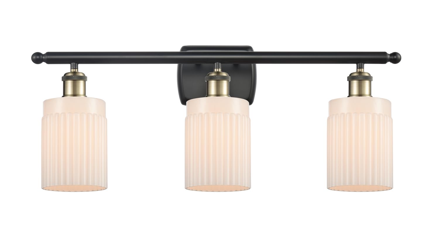 Innovations Lighting 516-3W-BAB-G341-LED Hadley 3-Light Bathroom Vanity Light - Modern LED Fixture for Bathroom Makeup Mirror - Ballston Collection - Perfect for Master Bath, Powder Room & Dressing Area Lighting