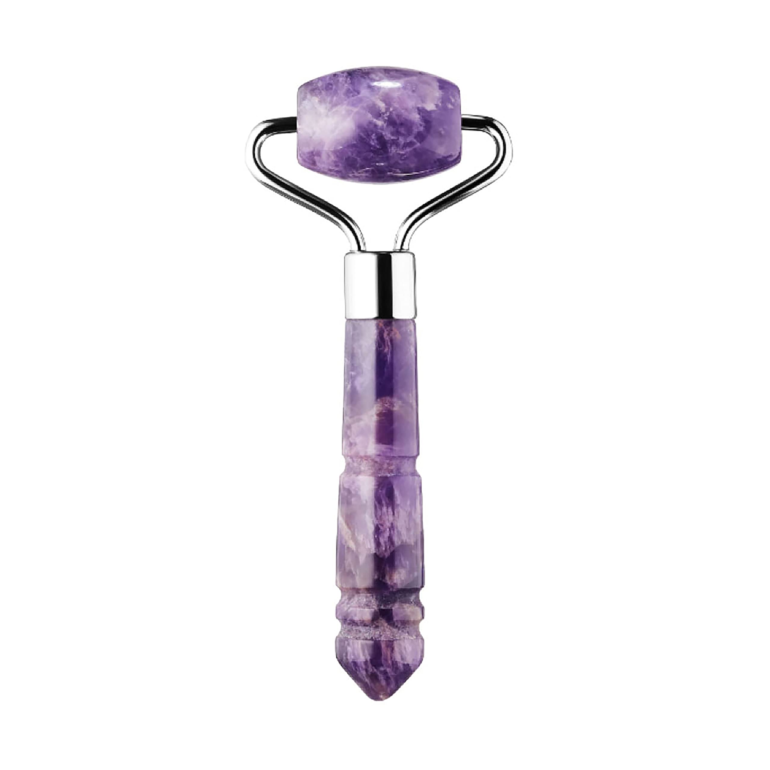 Amethyst Facial Roller for Wrinkles & Anti-Aging - Skin Care Massager for Face Lift & Relaxation