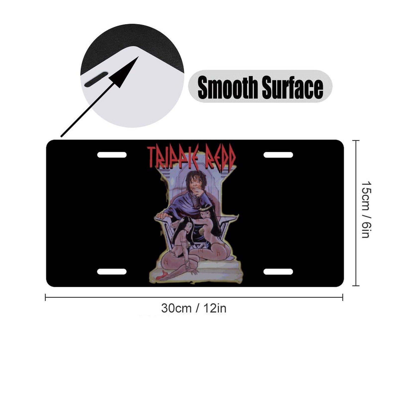 Trippie Redd Decorative Car Front License Plate - Custom Novelty License Plate for Cars, Bars & Cafes - 15x30cm - Perfect for Car Accessories & Unique Wall Decor