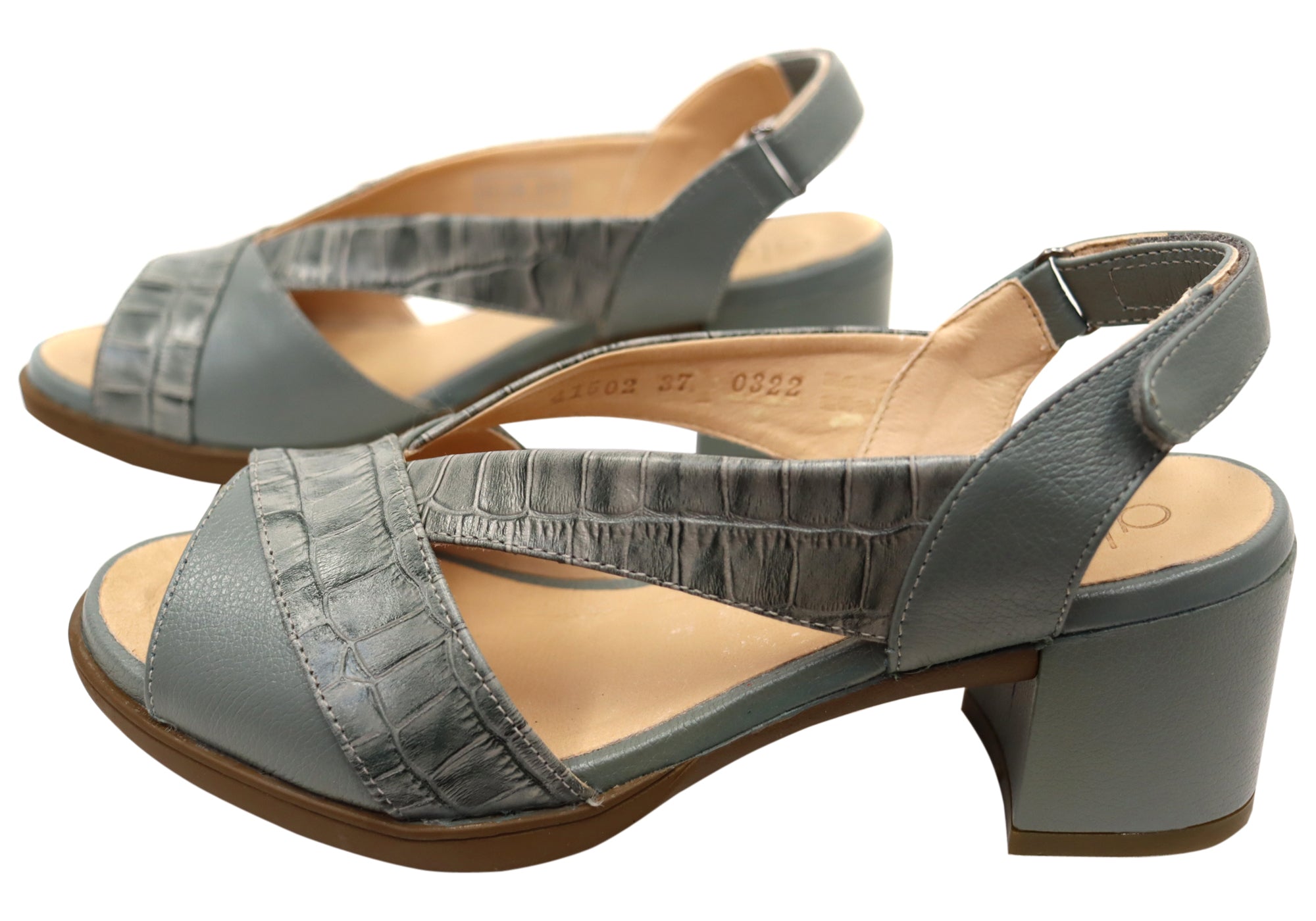 Opananken Raquel Women's Comfortable Leather Mid Heel Sandals - Stylish & Supportive for Work, Party & Summer Outings
