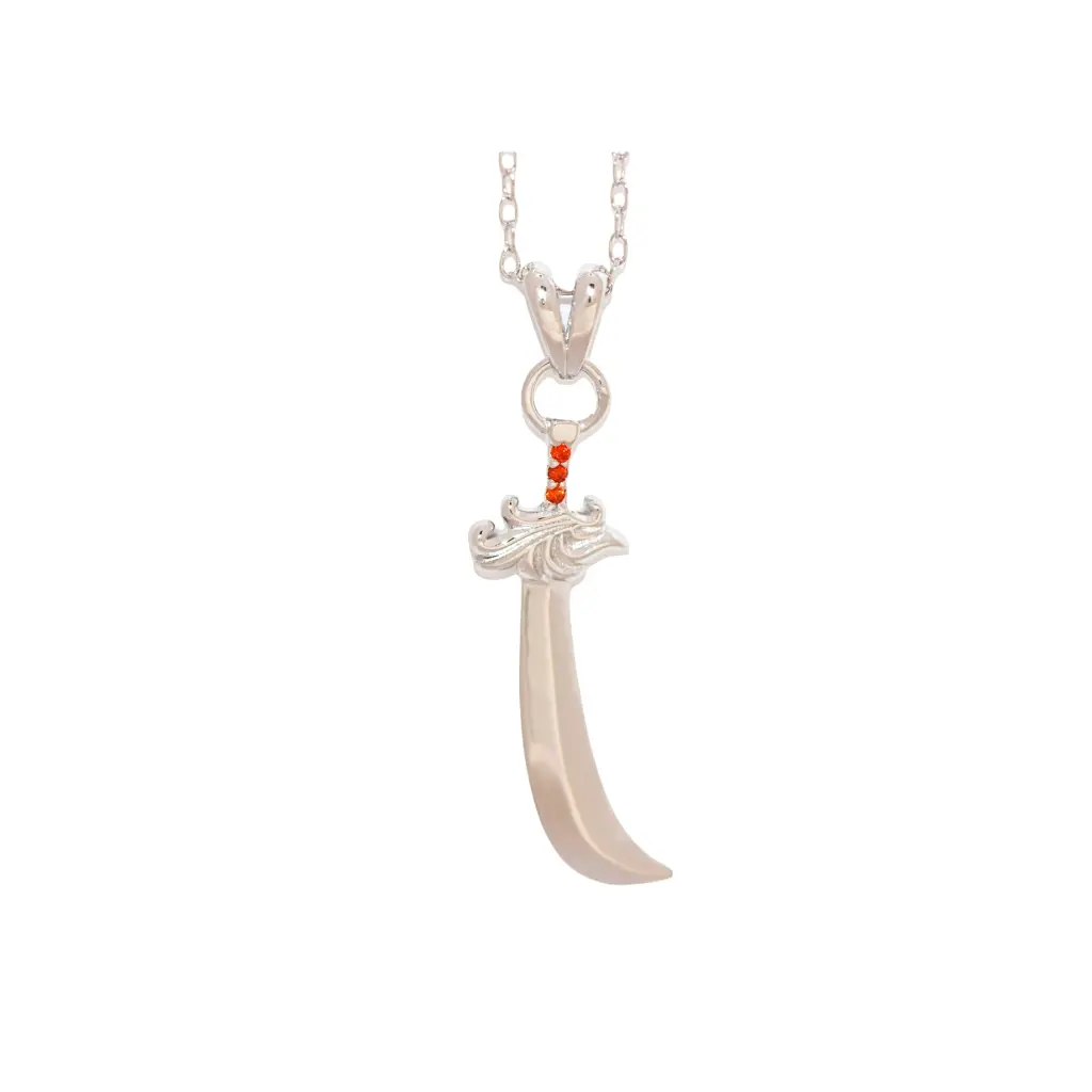 Fang Blade Pendant Necklace - Gothic Tribal Jewelry for Men & Women | Perfect for Cosplay, Halloween Costumes & Alternative Fashion