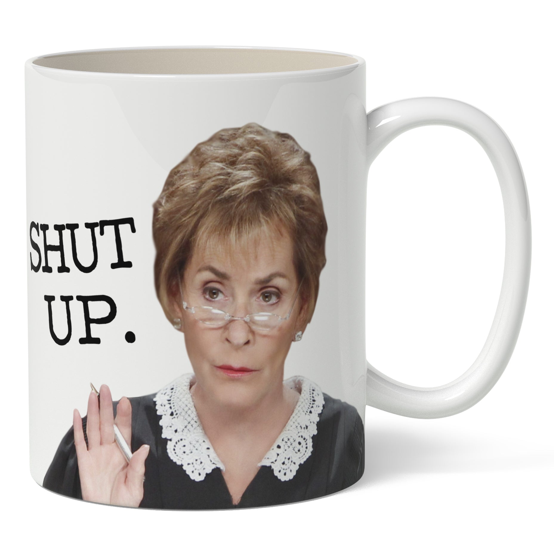 Judge Judy Coffee Mug - Funny TV Show Themed Ceramic Cup for Coffee, Tea & Hot Drinks - Perfect Gift for Fans of Judge Judy, Office Humor & Courtroom Drama Lovers
