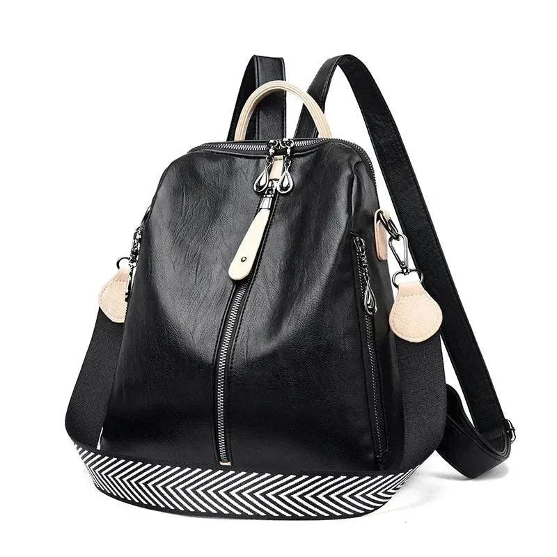 Premium Soft Leather Women's Backpack - Fashionable & Durable Designer Handbag for Work, Travel & Daily Use