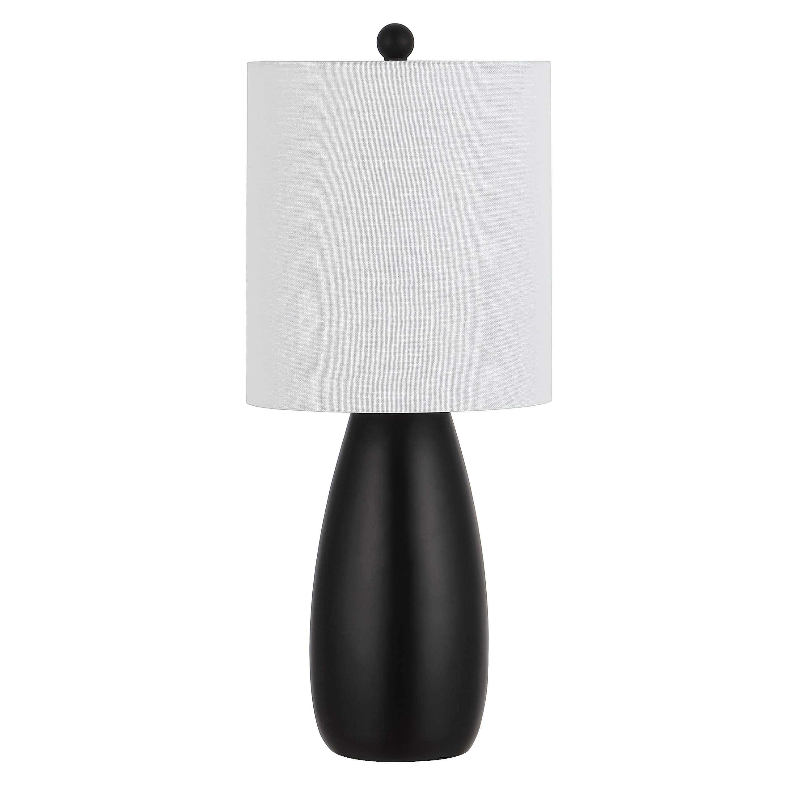 SAFAVIEH Arlia Modern Black 24-inch Table Lamp Set of 2 with LED Bulbs - Stylish Lighting for Bedroom, Living Room, Home Office & Nightstand - Perfect for Reading, Working & Ambient Lighting