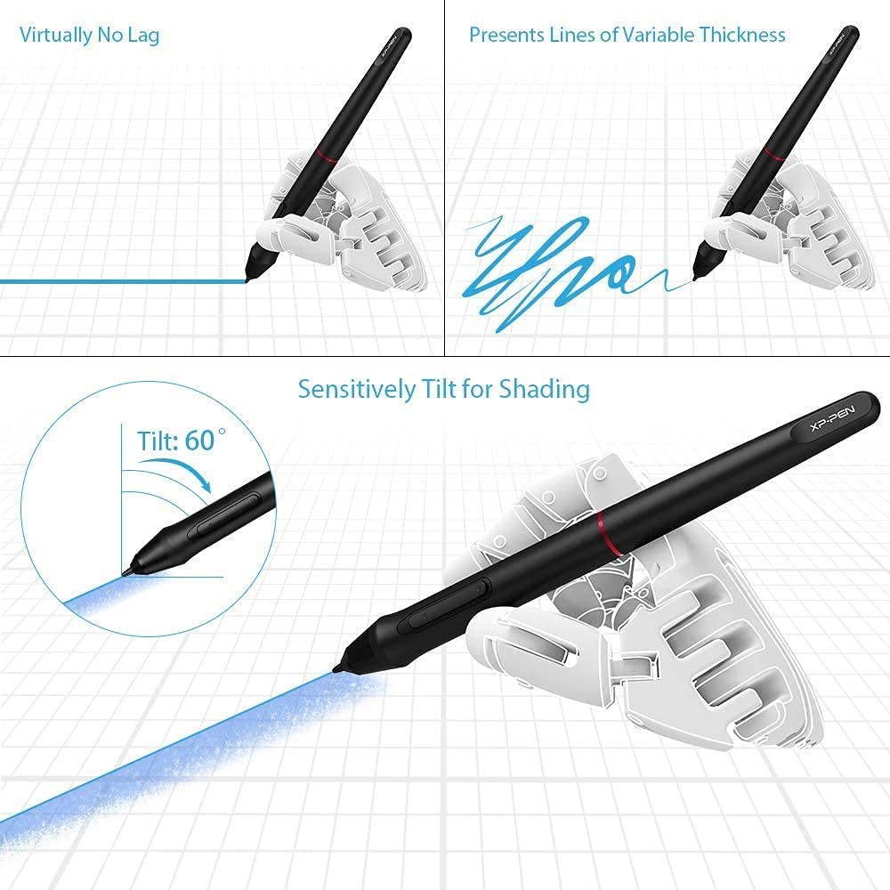 XP-PEN Artist15.6 Pro 15.6 Inch Digital Drawing Tablet with Screen - Graphic Monitor for Digital Art, Animation & Design | Includes AC18 Adjustable Metal Stand | Perfect for Artists, Illustrators & Designers Working from Home or Studio